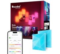 Nanoleaf Kit de Expansión Blocks | 2 Cuadrados pequeños (Requiere Kit Incicio), Paneles Decorativos para Pared RGBW, Luz Difusa, Temperatura de Color Ajustable 2700K a 6500K (23,1 x 23,1 cm cada uno)