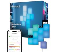 Nanoleaf Blocks Kit de Inicio | 10 Cuadrados Decorativos para Pared, Iluminación Difusa Uniforme, Luce LED RGBW, Sincroniz con Música y Screen,WiFi Control por APP y Voz (Alexa, Apple)