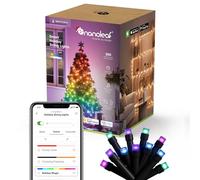 Nanoleaf Cadena de luces conectada 24M con escena navideña, 300 LED RGB IC Direccionables, Interior y Exterior, Música Sync, Control WiFi App y voz (Alexa, Apple Google Home)