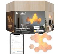 Nanoleaf Elements Kit de Inicio de 13 Hexágonos Luminosos LED Efecto Madera, Apliques de Pared Interior Modulares, Luces Led Inteligentes Regulable WiFi, Compatible Alexa, para Decoración Habitación