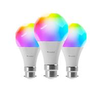 Nanoleaf Essentials 3 Bombillas LED B22 RGBW Inteligentes y Regulables - Luces Led 16M Colores Thread & Bluetooth, Compatible con Google Home Apple Homekit, para Decoración Habitación y Gaming