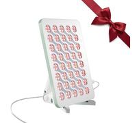 Nanoleaf Lámpara Infrarroja Panel Terapia Luz Roja Rostro y Cuerpo, 160 LED Doble Longitud de Onda (630 nm + 850 nm), Temporizador Integrado, 4 Niveles de Intensidad, Soporte y Gafas Incluidas