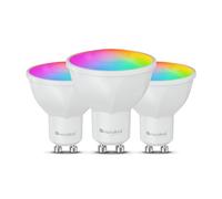 Nanoleaf Lámpara LED inteligente GU10 mate - 3 RGBCW regulable, 16 millones de colores, 400 lúmenes, WiFi Bluetooth App/control por voz (Alexa, Apple, Google), decoración de salón y dormitorio