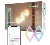 Nanoleaf Lines Kit de Inicio de 9 ángulo de 60° Barras Luz Inteligentes LED RGBW Modulares, Apliques de Pared Interior, Luces Led 16M Colores WiFi, Compatible Alexa Google Home, Decoración Habitación