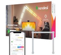 Nanoleaf Lines Paquete de extensión de 3 ángulo de 90° Barras Luz LED RGBW Adicionales, Apliques de Pared Interior Modulares, Luces Led 16M Colores WiFi, Compatible Alexa Google, Decoración Habitación