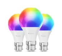 Nanoleaf Matter Essentials 3 Bombillas LED B22 RGBW Inteligentes y Regulables - Luces Led 16M Colores, Matter sobre Thread, Bluetooth, Compatible con Google Apple, Decoración Habitación y Gaming