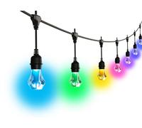 Nanoleaf Matter Essentials, Guirnalda Luces Exterior Starter Kit 15M LED RGBICW - Luces Led 16M Colores, IP65 Impermeable, 20 bombilla inteligente LED, WiFi Bluetooth Matter, para Jardin Terraza
