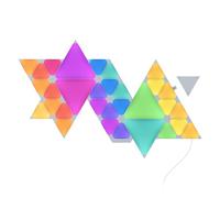 Nanoleaf Shapes Mini Triangle Starter Kit Bundle, 32 Triángulos Luminosos LED RGBW (28 Mini + 4 Triángulos) - Apliques de Pared Interior Modulares, Luces Led Inteligentes 16M Colores WiFi