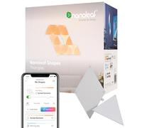 Nanoleaf Shapes Triangle Expansion Pack, 3 Triángulos LED Adicionales - Apliques de Pared Interior Modulares, Luces Led Inteligentes RGBW 16M Colores WiFi, Compatible con Alexa, Decoración y Gaming