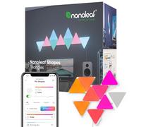 Nanoleaf Shapes Triangle Starter Kit, 9 Triángulos Luminosos LED RGBW - Apliques de Pared Interior Modulares, Luces Led Inteligentes 16M Colores WiFi, Compatible con Alexa, para Decoración y Gaming