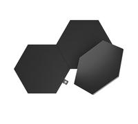 Nanoleaf Shapes Ultra Black Hexagons, Multicolor, Paquete de extensión de 3, 3, Paquete de extensión de 3 (Hexagon)