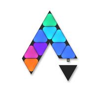 Nanoleaf Shapes Ultra Black Mini Triángulos Paquete de extensión de 10,LED Adicionales - Apliques de Pared Interior Modulares, Luces Led Inteligentes RGBW 16M Colores WiFi, Compatible con Alexa