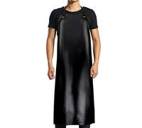 NANOOER Delantal impermeable, para mujer y hombre, resistente al agua y al aceite, para: lavado de platos, trabajo de laboratorio, carnicería, cuidado de perroswait, negro, talla única