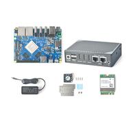 NanoPC-T6 LTS Mini WiFi Router, LPDDR4X 16GB RAM 64GB eMMC, RK3588 SoC Dual 2.5Gpbs, M.2 M-Key & E-Key Slot, for NAS Video Smart IoT Gateway, Supports M.2 NVMe SSD/WiFi Module