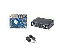 NanoPC-T6 Plus Mini RK3588 Quad-Core, 16 GB LPDDR5 64 GB eMMC, M.2 B-key for 4G LTE, Support Dual 2.5G Ethernet/NVMe SSD/WiFi Module for Smart IoT Gateway (Power Kit, 32+64GB)