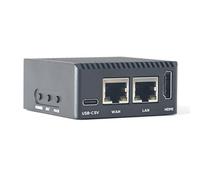 NanoPi R3S LTS Dual Gbps Ethernet Puertos Router Rockchip RK3566 SoC Mini PC Board Support OpenMediaVault, OpenWrt 2 GB RAM No eMMC SingleBoard with Meatal Case (2GB Ram Case Kit)