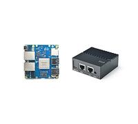 Nanopi R4S Mini Router de viaje portátil OpenWRT con puertos Ethernet duales Gbps, 4 GB de RAM LPDDR4 basado en Rockchip RK3399 Soc para IOT NAS Smart Home Gateway (Without Mac chip)