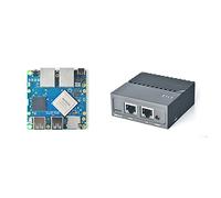 Nanopi R4SE Mini Router de viaje portátil OpenWRT con dos puertos Ethernet Gbps LPDDR4 4 GB RAM + 32 GB eMMC basado en RK3399 Soc para IOT NAS Smart Home Gateway Soporta Linux Ubuntu Armbian