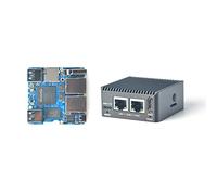 NanoPi R5C Mini Router WiFi, Rockchip RK3568 - Ordenador de una sola placa LPDDR4X de 2 GB de RAM, 0,8 tapas NPU Mali-G52 GPU, ranura M.2 E-key PCIe 2.1, compatible con docker FriendlyWrt (2 + 0 GB