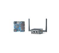 Nanopi R5C Mini WLAN Router OpenWRT con Rockchip RK3568B2 Soc 4 GB LPDDR4X RAM 0.8T NPU Onboard Dual PCIe 2.5Gbps Ethernet M.2 Key E USB Puertos Support FriendlyWrt Ubuntu (4 + 64 GB con módulo WiFi)