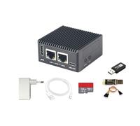 NanoPi R76S Mini Router Repetidor FriendlyWrt, LPDDR5 16 GB RAM 32 GB eMMC 6TOPS NPU RK3576 SoC con modelo Al, puerto Ethernet dual de 2,5 G para IoT NAS Smart Gateway (TF Card Kit, con módulo WiFi, 4