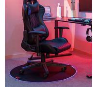 NanoRS RS171 Alfombrilla para Silla de Juegos con Retroiluminación RGB, Diámetro: 100 cm, Protección del Suelo, Alfombrilla Protectora para el Suelo, Almohadilla para Silla de Oficina