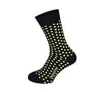 Nanosilver - Calcetines antibacterianos de lujo, diseño de lunares, con nanopartículas de plata y bio-algodón, antifúngico, antiolor y antimicótico, color negro XS