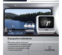 Nanowash 42cm 6 Programas Lavavajillas Compacto Gris