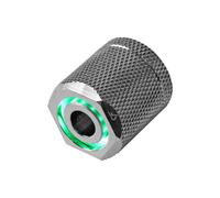 Nanoxia CoolForce LED Fitting 16/13 Green Nickel Rosca Exterior LED para Tubos de Refrigeración