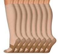 NANQUAN Iseasoo Copper Compression Socks For Men & Women Circulation-Best For Medical Running Hiking Cycling 15-20 mmHg(S/M)
