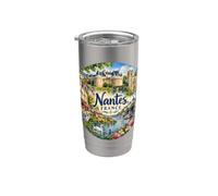 Nantes, Francia Europa Puerto marítimo de cruceros Vaso térmico de acero inoxidable de doble pared