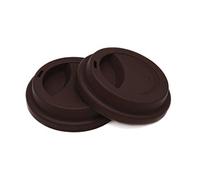 NanTun Juego de 2 tapas de silicona antifugas reutilizables Coffee 2 unidades