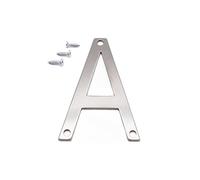 NanTun Números de casa modernos de acero inoxidable de 5 cm con tornillos, letra A