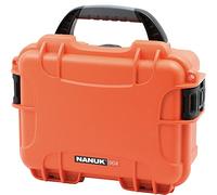 NANUK 904 Serie Compacta - Maleta Protectora Ligera e Impermeable de Resina NK-7 con Inserto de Espuma Personalizable (25,91 x 20,07 x 11,43 cm) - Naranja