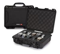 NANUK 910 - Maleta de cabina impermeable para relojes, 10 compartimentos, resistente a golpes y polvo, interior de espuma premium (36,3 × 28,2 × 12 cm) - Negro
