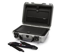 Nanuk 923 - Funda rígida Impermeable con Kit de inserción para Laptop, Color Plateado