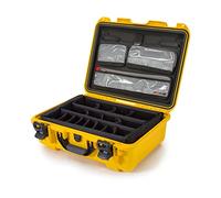 Nanuk 930 - Estuche rígido Impermeable con Organizador de Tapa y Divisor Acolchado, Color Amarillo (930-6004)