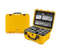 NANUK 933 Pro Photo Kit - Maleta estanca para cámara fotográfica con separadores Acolchados y Organizador en la Tapa (50,55 × 40,89 × 25,65 cm). Compatible con el Equipaje de Mano (Amarillo)