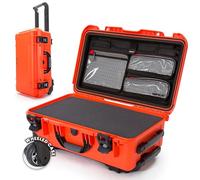 Nanuk 935 - Estuche rígido Impermeable con Organizador de Tapa e Inserto de Espuma, Color Naranja