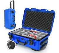 Nanuk 935 - Funda rígida Impermeable con Ruedas y Divisor Acolchado, Color Azul