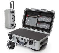 NANUK 935 - Maleta Protectora Ligera e Impermeable de Resina NK-7 con Interior de Espuma Personalizable y Organizador en la Tapa (25,1 cm x 40,9 x 25,7 cm) (Plata)