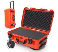 NANUK 935 - Maleta Protectora Ligera e Impermeable de Resina NK-7, con Ruedas e Inserto de Espuma Personalizable (56 cm x 36 cm x 23 cm) Homologada como Equipaje de Mano (Naranja)