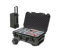 Nanuk 935 - Funda rígida Impermeable con Ruedas y Divisor Acolchado, Color Verde Oliva