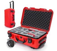 NANUK 935 - Maleta rígida e Impermeable para cámaras, con separadores Acolchados (25,1 cm x 40,9 cm x 25,7 cm) - Rojo
