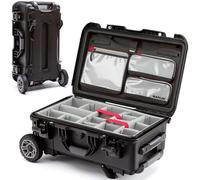 NANUK 935 Pro Photo Kit con ruedas resistentes, funda rígida impermeable para cámara de viaje con separadores acolchados y organizador de tapa, 22 x 14 x 9 pulgadas, a prueba de polvo y resistente a