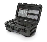 NANUK 935 Waterdichte Carry-On Funda rígida Impermeable vacía Met Lid Organizer para Sony A7R Size Camera con Ruedas - Verde Olivo