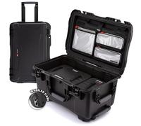 NANUK 938 Pro Photo con N-Cubik - Funda rígida impermeable para cámara de viaje con inserto N-Cubik de 17S y 17M y ruedas, 23.8 x 15.5 x 13.2 pulgadas, a prueba de polvo y resistente a los impactos