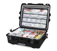 Nanuk 945 EMS Emergency Medical Service/First Aid Hardcase con organizador de tapa y sistema divisor (negro)