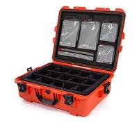 NANUK 945 Pro Photo Kit - Maleta rígida estanca para cámara con separadores Acolchados y Organizador de Tapa (63,8 cm × 50,5 cm × 22,4 cm) - A Prueba de Polvo y Resistente a los Golpes (Naranja)