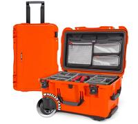 Nanuk 950 Funda rígida Impermeable con Organizador de Tapa y Divisor Acolchado, Color Naranja